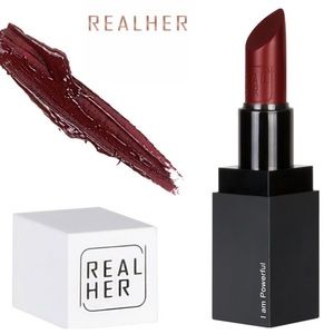 REALHER Moisturizing Lipstick in I Am Powerful NIB